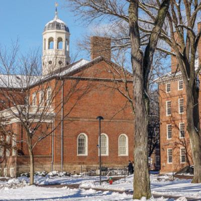 Visite Harvard sous la neige