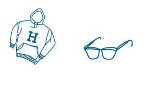 harvard pull et lunettes