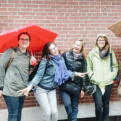 visiter boston sous un parapluie